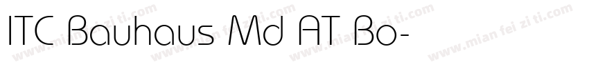 ITC Bauhaus Md AT Bo字体转换
